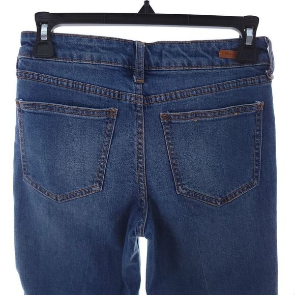 Pilcro and the Letterpress High Rise Flare Jeans Women's 25 Raw Hem OB712176 - Picture 6 of 8